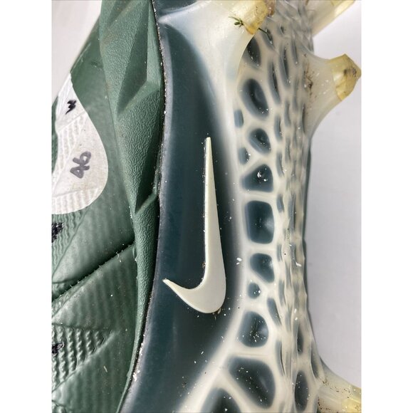 nike alpha menace mens size 13.5 mid cleat green / white - Picture 12 of 12